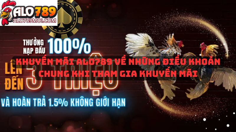 Khuyến mãi Alo789 về những điều khoản chung khi tham gia khuyến mãi